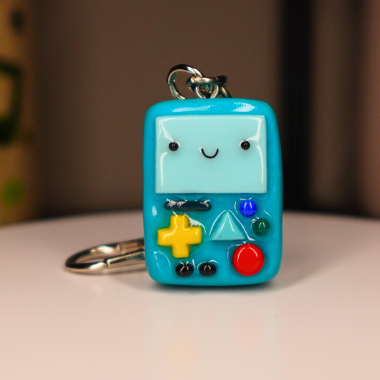 Hand-sculpted Cute Video Game Console Keychain