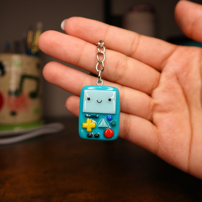 Hand-sculpted Cute Video Game Console Keychain
