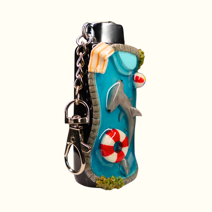 Hand-sculpted Hammerhead Pool Lighter Case