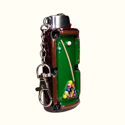 Hand-sculpted Pool Table Lighter Case