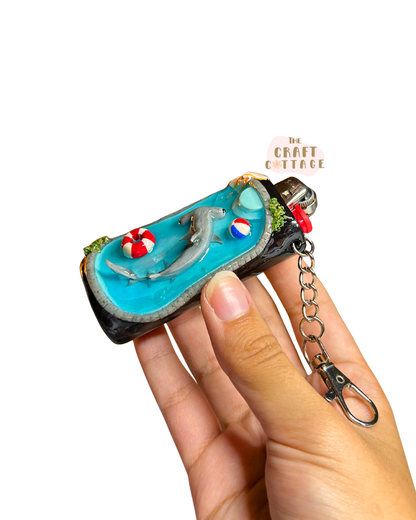 Hand-sculpted Hammerhead Pool Lighter Case *PRE-ORDER SEP*