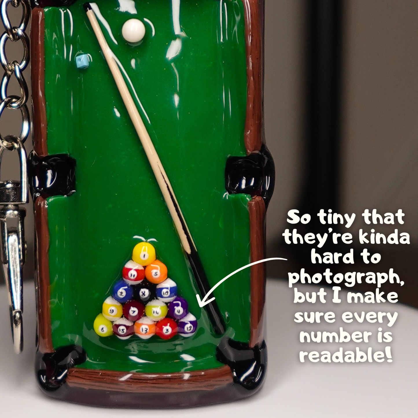 Hand-sculpted Pool Table Lighter Case