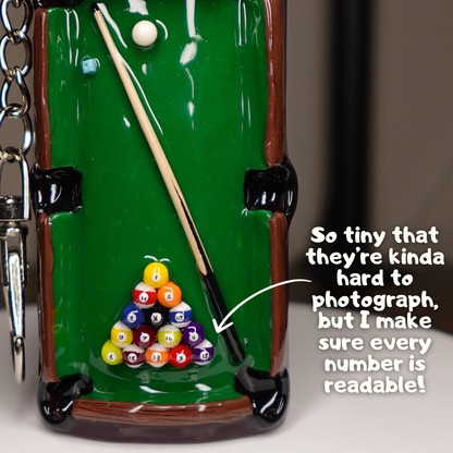 Hand-sculpted Pool Table Lighter Case